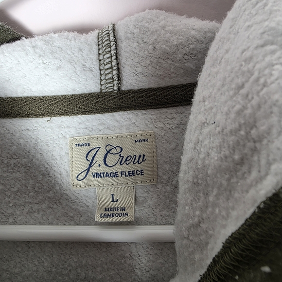 J.Crew Vintage Fleece Camo Hoodie Pullover Women’s Large - Picture 6 of 7